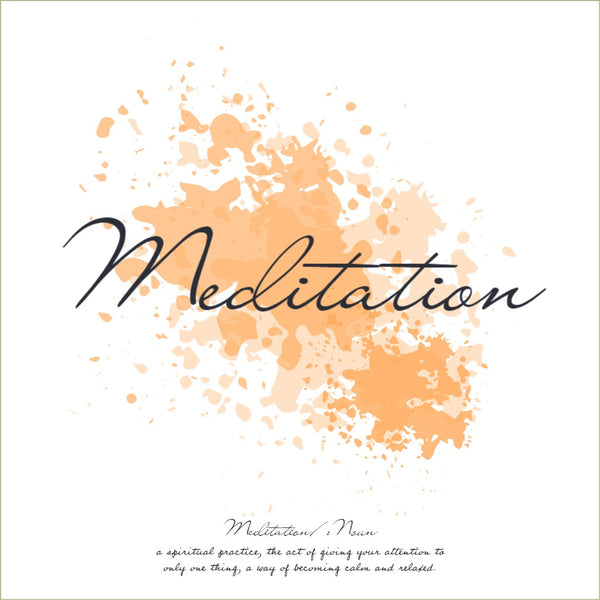Meditation - Spiritual Print with definition - square print  | Inspirational | Totalposter