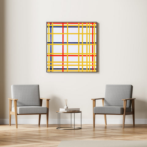 Piet Mondrian Nueva York (1942) imprimir | Decoración del hogar | cartel total