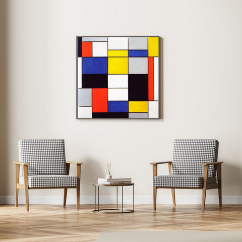Piet Mondrian Composición A (1920) imprimir | Decoración del hogar | cartel total