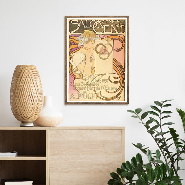 Vintage Alphonse Mucha Salon Des Cent print | Home Decor | Totalposter