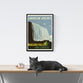 Vintage Travel Poster | Niagara Falls |  Canada |  American Airlines  | Art Deco style
