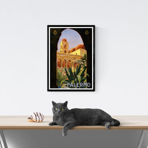 Palermo | Póster de viaje vintage | Italia | Viajes | cartel total