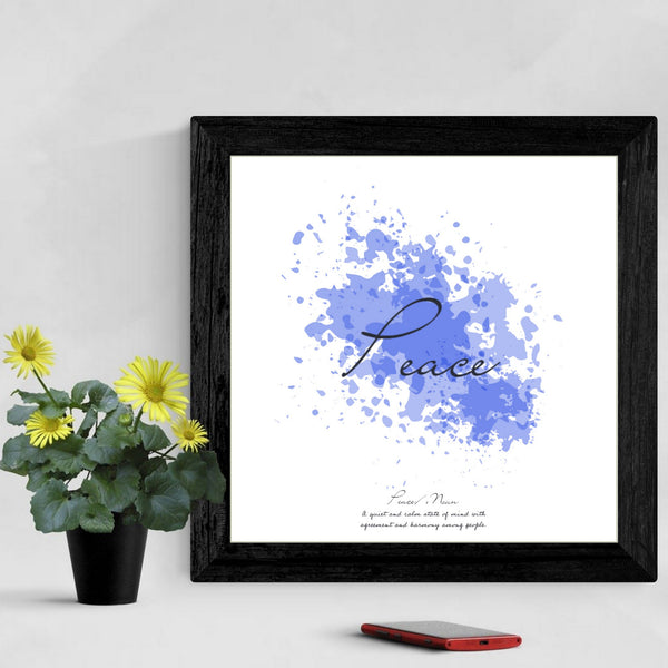 Peace - Spiritual Print with definition - square print  | Inspirational | Totalposter