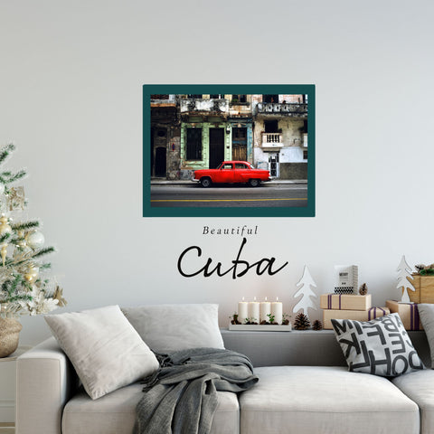 Coches antiguos en Cuba | Paisaje urbano | cartel total