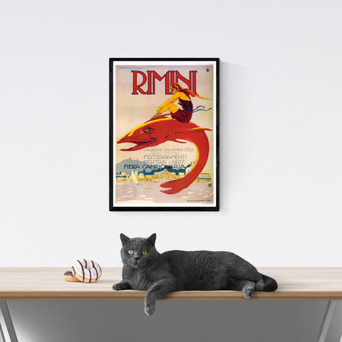 Vendimia | Viajes | Póster | Rímini | Emilia-Romaña | España | Arte | decoración | estilo