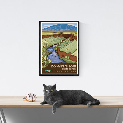 Vendimia | Viajes | Póster | Río | Grande | Nuevo | México | Arte | decoración | estilo