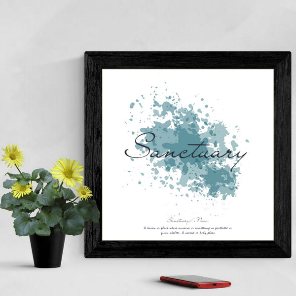 Sanctuary - Spiritual Print with definition - square print  | Inspirational | Totalposter