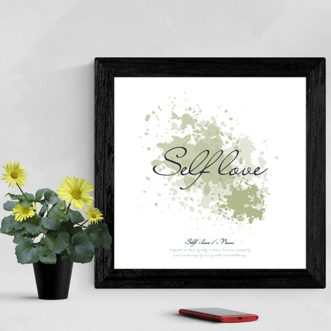 Amor propio - Impresión espiritual con definición - impresión cuadrada | Inspirador | cartel total