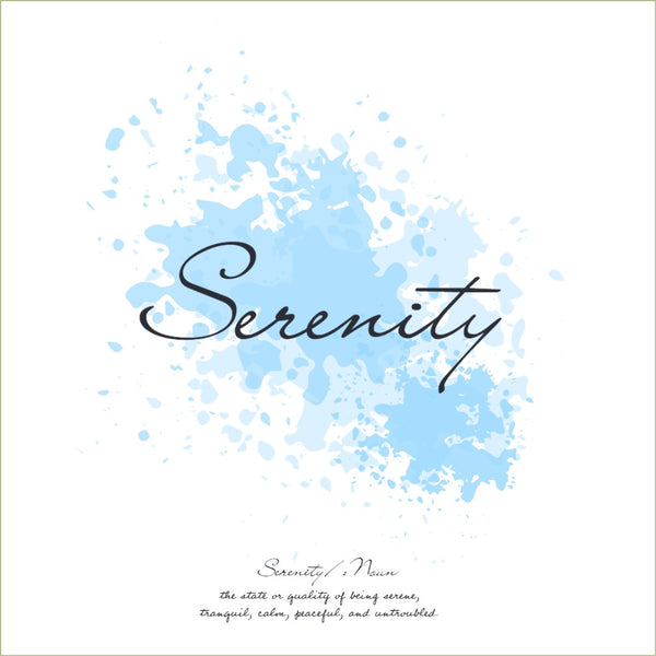 Serenity - Spiritual Print with definition - square print  | Inspirational | Totalposter