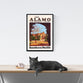 Vintage | Travel | Poster | The | Alamo | San | Antonio | Texas | Art | deco | style