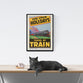 Vintage | Travel | Poster | Travel | by | Train | Australia | Art | deco | style