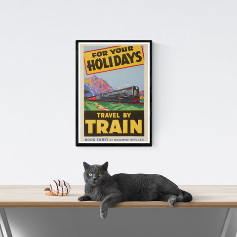 Vendimia | Viajes | Póster | Viajes | por | Tren | Australia | Arte | decoración | estilo