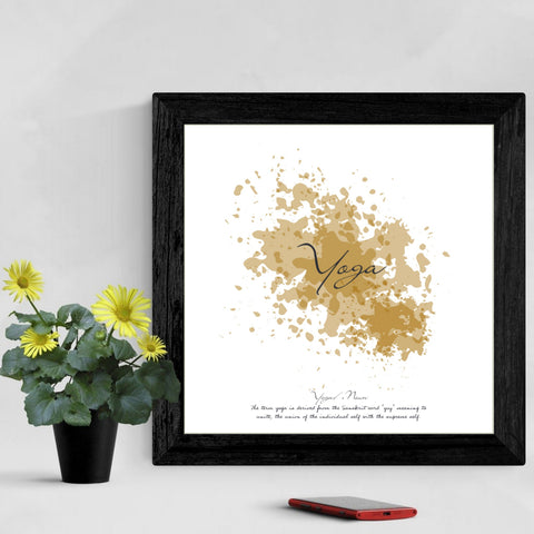 Yoga - Impresión espiritual con definición - impresión cuadrada | Inspirador | cartel total