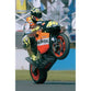 Valentino Rossi pulls a wheelie | MotoGP Donington Park