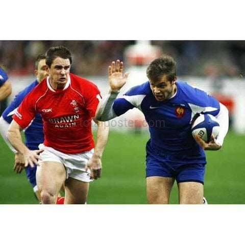 Vincent Clerc | France Six Nations rugby posters