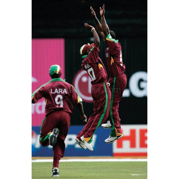 West Indies Celebrate during the World Cup Cricket match against Pakistan | TotalPoster